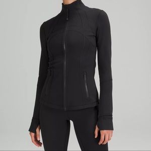 like brand new, worn a couple of times.  Lululemon define jacket.